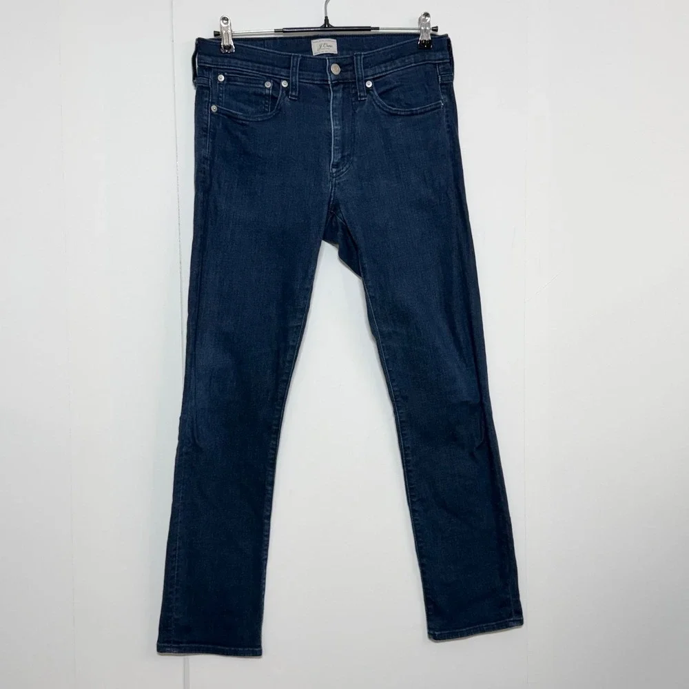 J.Crew Jeans Mens 30x30 Blue Denim 484 Slim Stretch Dark Wash Casual